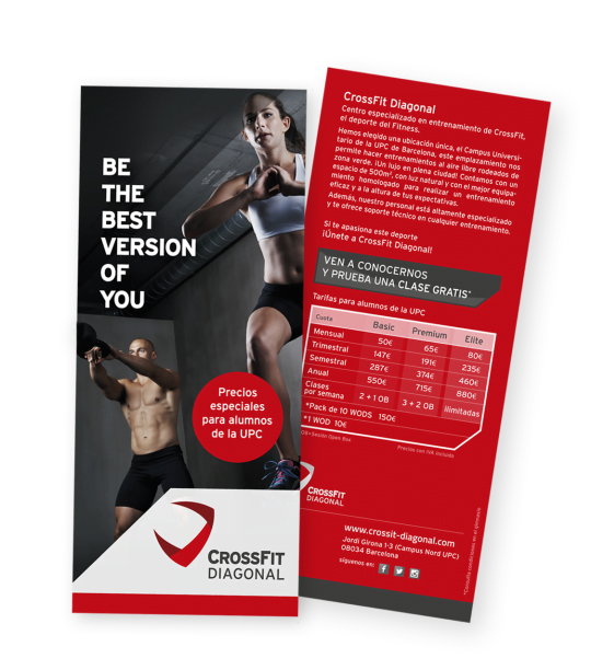 branding crossfit diagonal barcelona flyer upc 540x612 1 - Proyecto global de comunicaci&oacute;n para CrossFit Diagonal