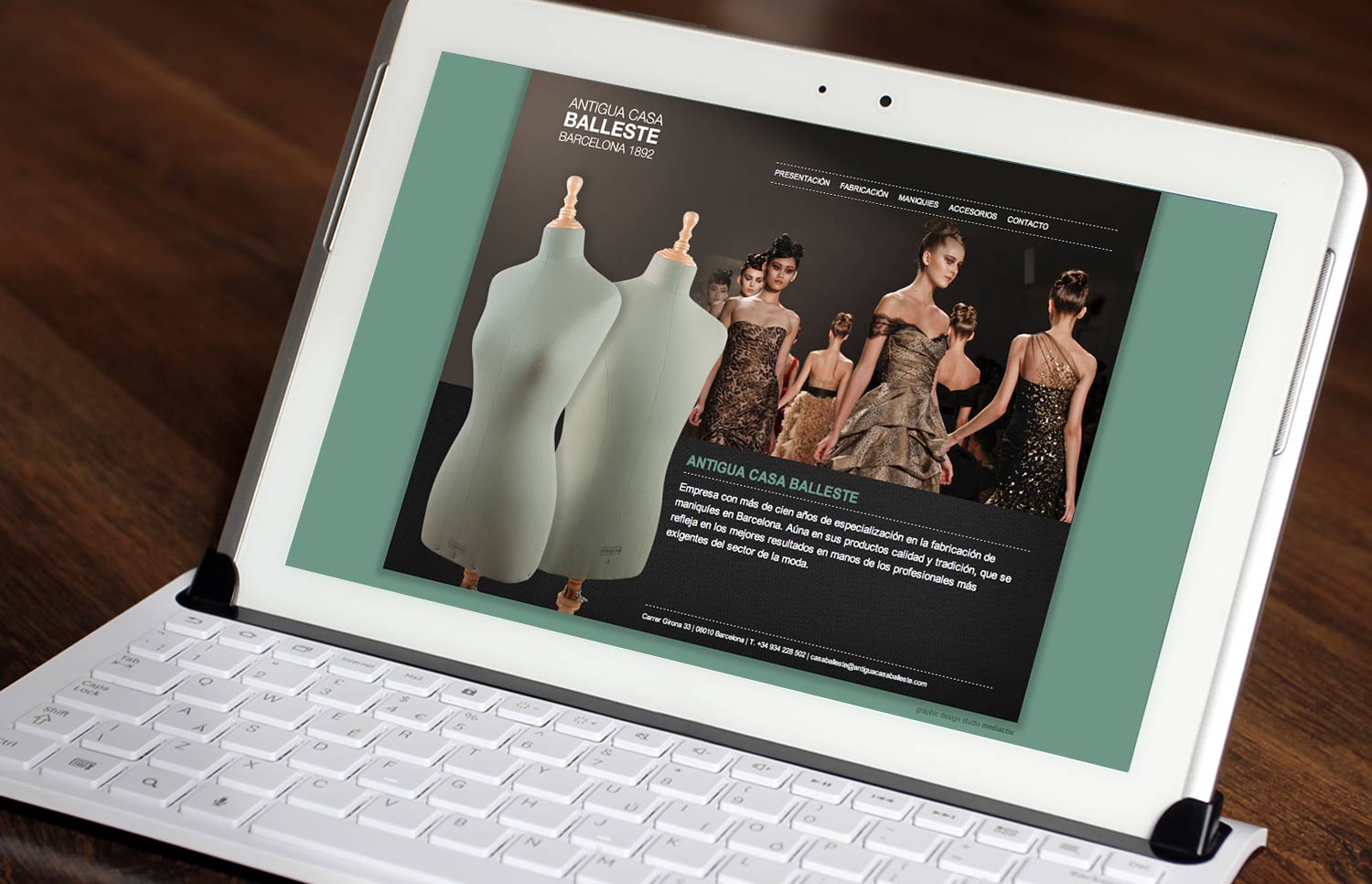 diseno paginas web estudio grafico barcelona - Diseño web para Antigua Casa Balleste