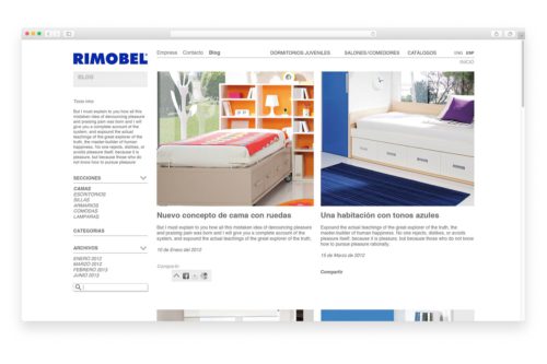 creacion de webs en barcelona rimobel 500x333 - Estrategia comercial para Rimobel