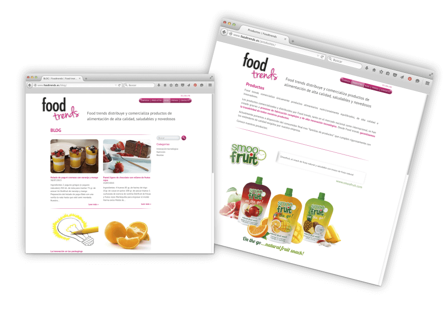 Diseno grafico bcn alimentacion 867x612 - Creación de la web de Foodtrends, planificación, análisis y diseño.