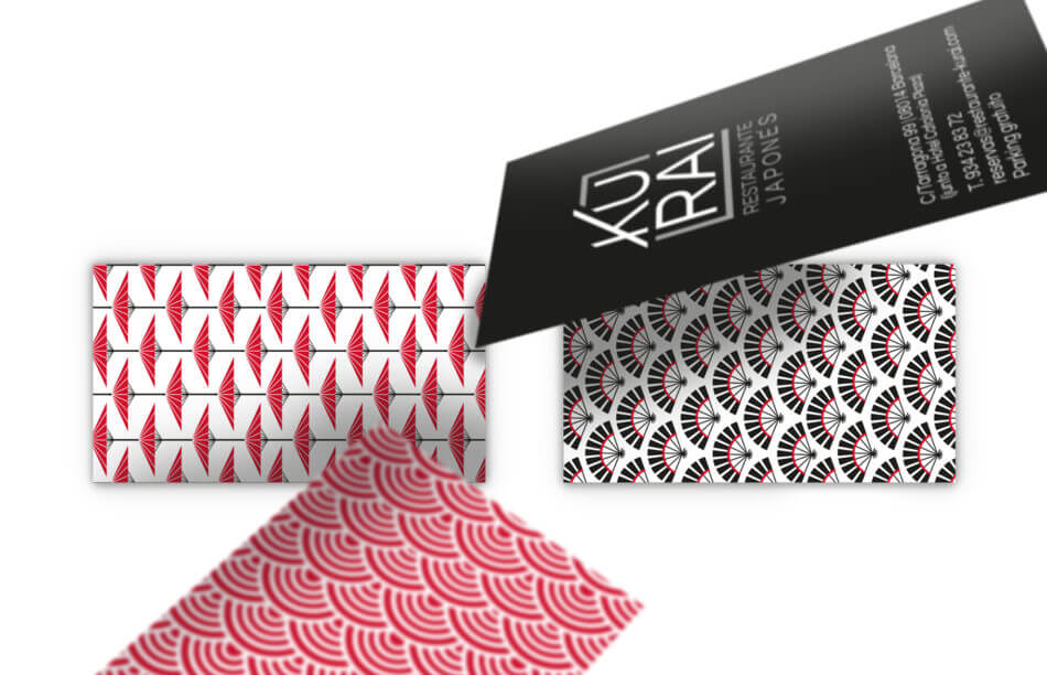 HC Kurai logotype business card 950x612 - Creación de branding para Kurai, restaurante japonés de Barcelona