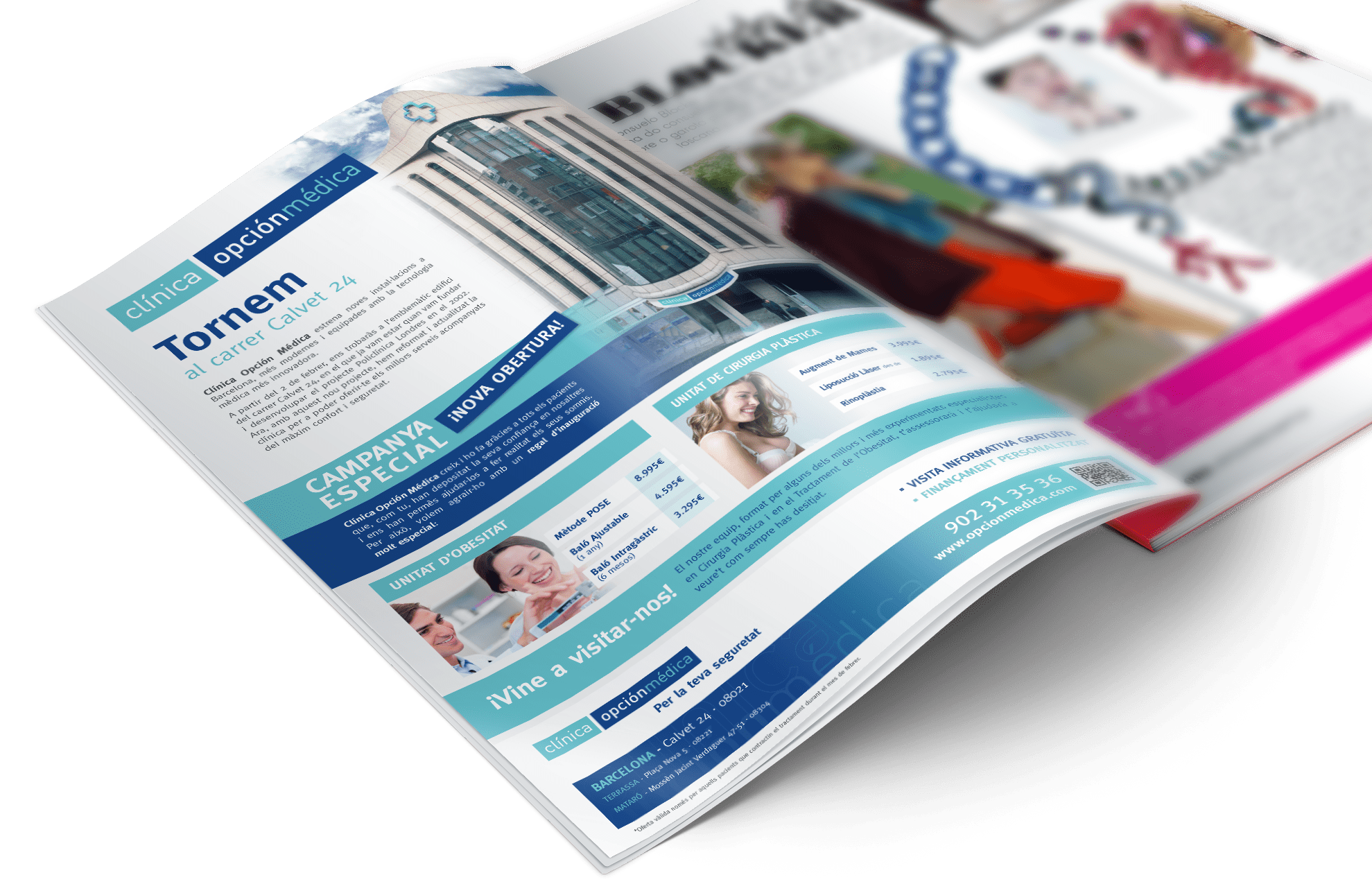 Anuncio clinica estetica diseno grafico - Branding y comunicación para clínicas de cirugía plástica y obesidad