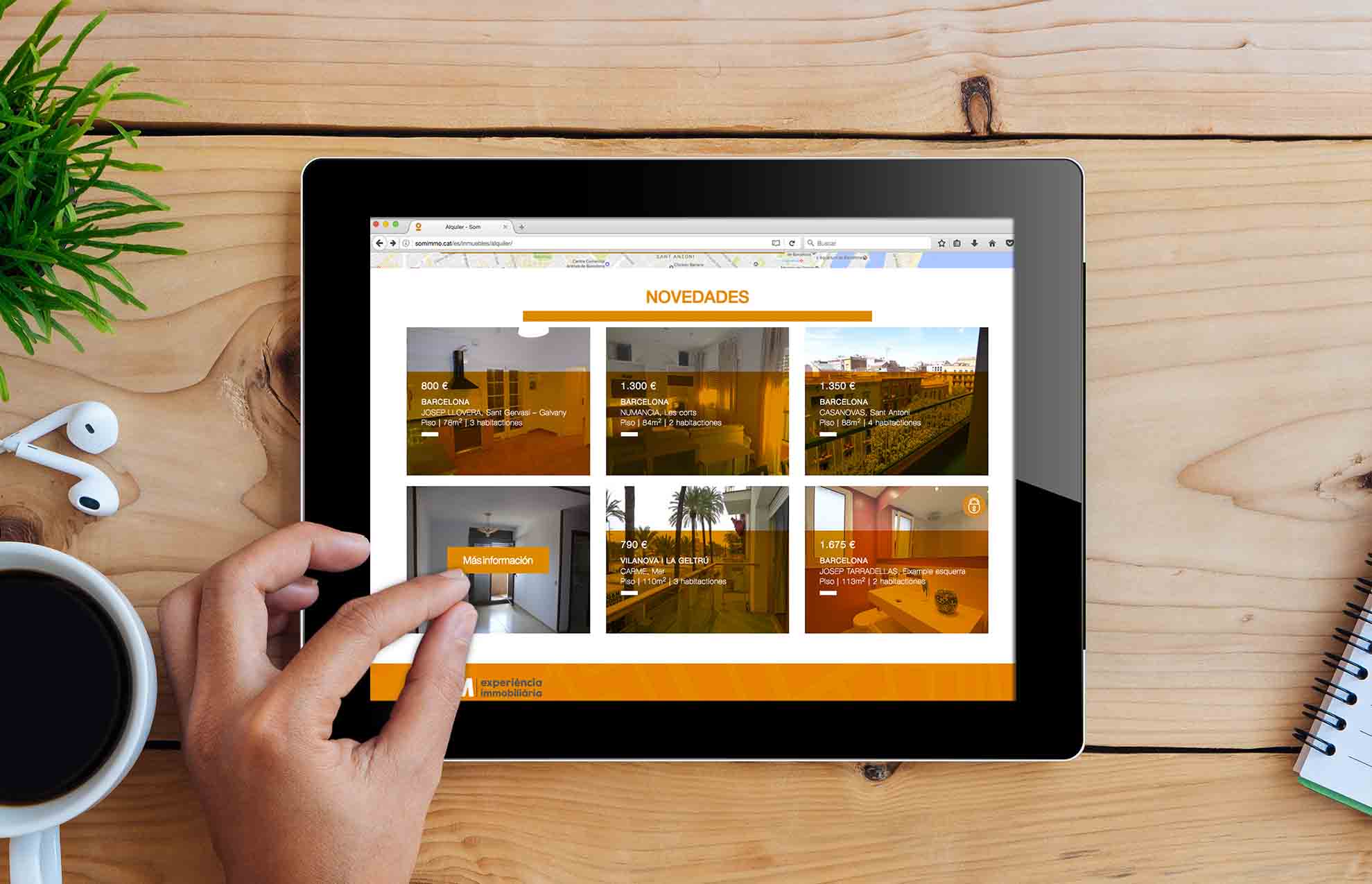 disseny web inmobiliaria barcelona - Proyecto de comunicación, diseño y branding 360º